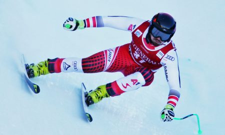 Christof Innerhofer is leading in the opening training in Bormio